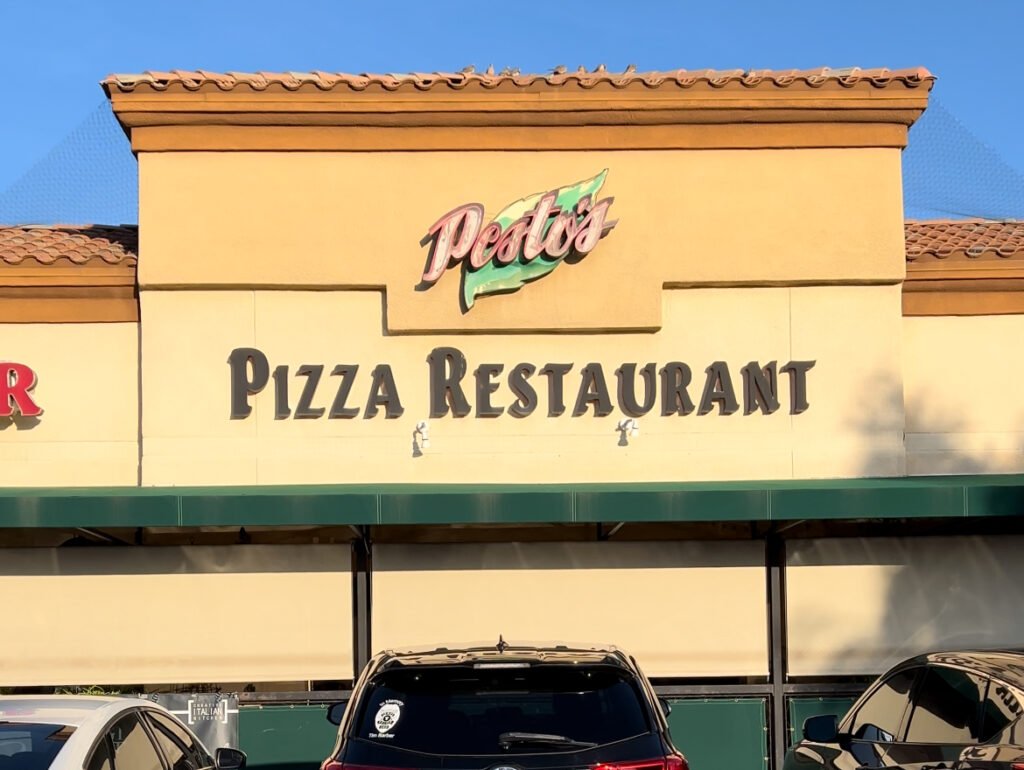 Front of Pesto's in Chandler, Arizona